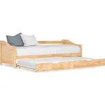 Rám vysouvací postele/pohovky borové dřevo 90 x 200 cm Hnědá 283150