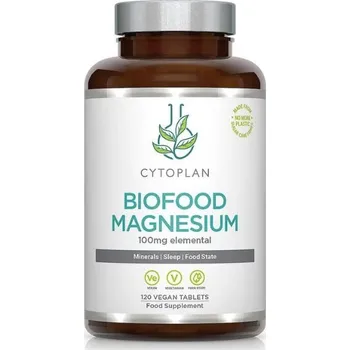 Cytoplan Biofood Magnesium 100 mg, 120 vegan tablet
