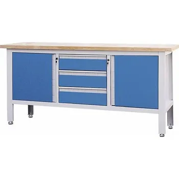 Dílenský stůl Dílenský ponk Procarosa PROFI32, 1690 x 600 x 865 mm, modrá barva