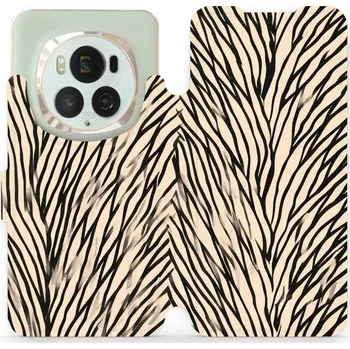 Pouzdro na mobilní telefon Flipové pouzdro Mobiwear - Honor Magic6 Pro - VA52S V koruně stromu (Knížkové flip pouzdro, obal, kryt na mobil Honor Magic6 Pro - VA52S V koruně stromu, materiál Umělá kůže + TPU - ochrana 360°, stojánek, silikonová vanička, magnetické zavírání)