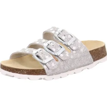 Dívčí pantofle Dívčí korkové pantofle FOOTBAD, Superfit ,1-800113-9510, stříbrná - 29