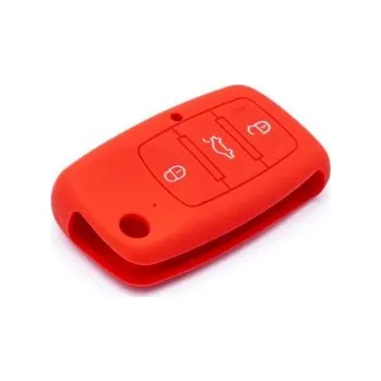 Autoklíč ochranné pouzdro na klíč od auta červené pro 3 tlačítka
