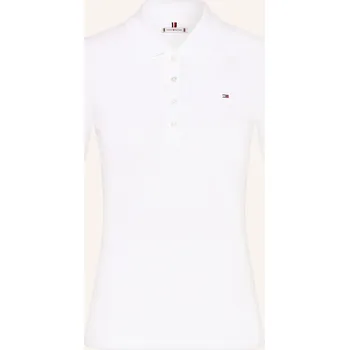 Dámská košile Tommy Hilfiger Dámská Polokošile Z Piké, bílá, 40