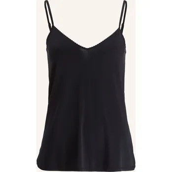 Hanro Dámský Top Satin Deluxe Ze Saténu, černá, 38