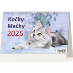 Helma365 Stolní kalendář Kočky 2025