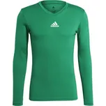 Pánské fotbalové triko adidas TEAM BASE LONG SLEEVE TEE M Zelená, Bílá