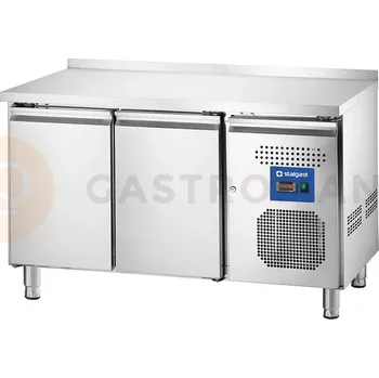 Chladicí stůl s lemem, dvoudveřový, agregát na pravé straně, 282 l | STALGAST, 831260