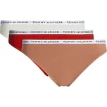 Dámské kalhotky Tommy Hilfiger 3P BIKINI S Oranžová, Červená, Bílá
