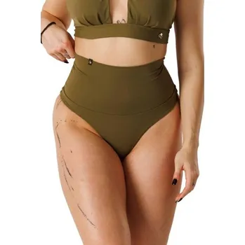 Dámské plavky Dámské stahovací plavecké kalhotky GOLDBEE SHAPEWEAR SWIMWEAR BOTTOMS M Tmavě zelená