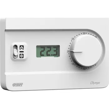 Termostat Elektronický termostat na stěnu Vemer Olympo LCD 230 Bianco