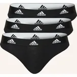 Adidas Dámské Kalhotky String, 3 Kusy V Balení, černá, 38