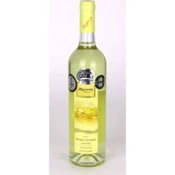 Víno Muškát Ottonel - pozdní sběr - bílé suché - 10,5% - Zborovský 0.75 l