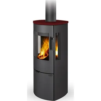 Krbová kamna ROMOTOP PARLA 3S keramika červená šarlatová 77900 - krbová kamna