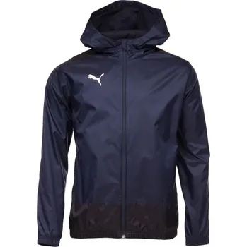 Pánská větrovka Pánská sportovní bunda Puma TEAMGOAL 23 TRAINING RAIN JACKET XL Tmavě modrá, Bílá