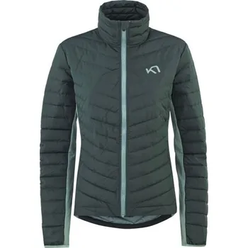 Dámská bunda Dámská péřová izolační bunda KARI TRAA EVA S Tmavě zelená, Modrá