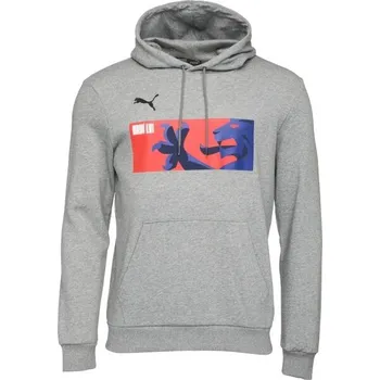 Pánská mikina Pánská mikina Puma HOODIE L Šedá, Mix, Černá