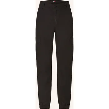 Pánská móda Tommy Jeans Pánské Cargo Kalhoty Ethan Relaxed Fit, černá, 29