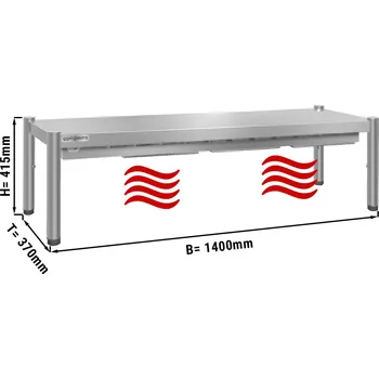 Lednice G.Gastro Tepelný most PREMIUM 1,4 m - s 1 policí výška 0,4 m