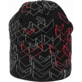 Čepice Zimní pletená čepice Finmark WINTER HAT OS Černá, Šedá, Červená