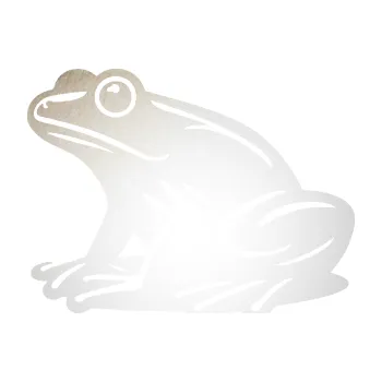 Samolepící dekorace Žába 012 levá (82 - odrazková reflexní bílá) SAMOLEPKA NA AUTO, NÁLEPKA, FÓLIE, POLEP, TUNING, VLASTNÍ TEXT, TISK, AUTOSAMOLEPKY.cz, POLEPY, OBRÁZEK, LOGO, 3D STICKERS