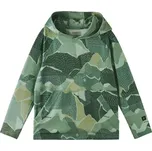 Dětská mikina s kapucí REIMA LUPAUS 146 Zelená, Tmavě zelená