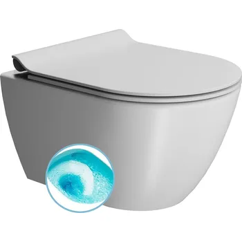 Klozet GSI PURA závěsná WC mísa, Swirlflush, 36x50cm, bílá dual-mat, 881609