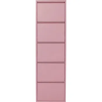Botník KARE Design Růžový výklopný botník Caruso 5