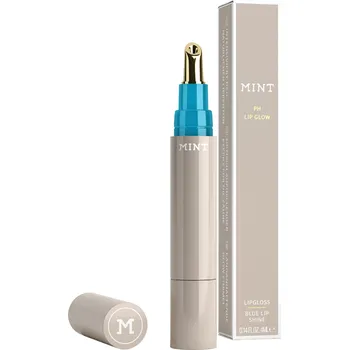 Lesk na rty Mint By Dr. Mintcheva Blue Lip Shine Ph Lip Glow,