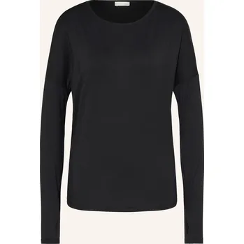 Dámské tričko Hanro Dámské Pohodlné Domácí Tričko Yoga, černá, 42