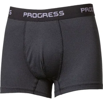 Boxerky Pánské funkční boxerky PROGRESS MICROSENSE BX-M L Černá, Šedá