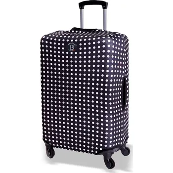 Obal na cestovní kufr BERTOO - Černé puntíky velikost XL-XXL