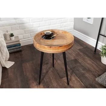 Konferenční stolek Masivní odkládací stolek Pure Nature 35cm mango