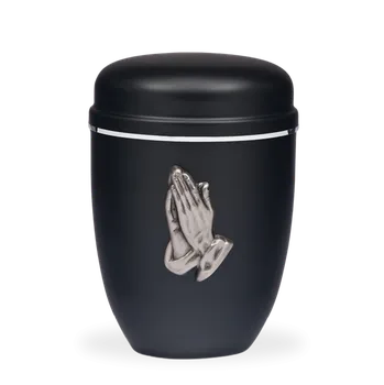 Smuteční dekorace Kovová urna Faith 3D - Modlitba