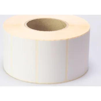 Speciální papír Etikety 80x40mm, vellum, bílá, D76, 5000 ks na roli