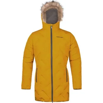 Dámský kabát Dámský peřový kabát Hannah LILIAN 36 Žlutá, Tmavě šedá