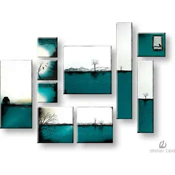 Obraz Autorská reprodukce na plátně KRAJINA XOBAM016E10