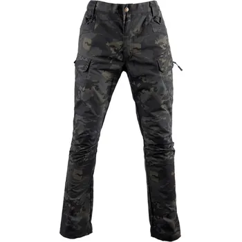 Pánské kalhoty Kalhoty maskáčové, taktické, multicam black, L, Smilodon