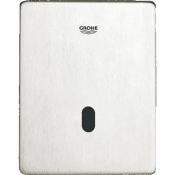 Splachovací tlačítko Grohe TECTRON SKATE ovládací tlačítko splachování pro pisoár, senzorové, napájení ze sítě, ocel, kartáčovaný nerez
