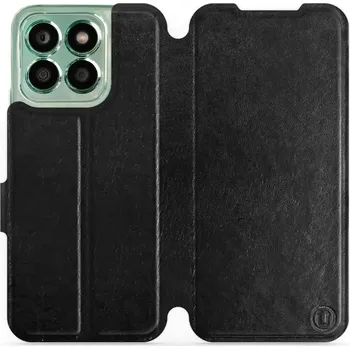 Pouzdro na mobilní telefon Flipové pouzdro Mobiwear - Honor X8b - Černé a šedé (Knížkové flip pouzdro, obal, kryt na mobil Honor X8b - Černé a šedé, materiál Umělá kůže + TPU - ochrana 360°, stojánek, silikonová vanička, magnetické zavírání)