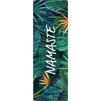 podložka na cvičení Podložka na jógu cestovní YOGGYS TRAVEL YOGA MAT 1.5 MM NAMASTE UNI Tmavě zelená