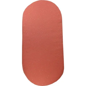 ENIE BABY mušelínové prostěradlo do kočárku melange se zlatými puntíky