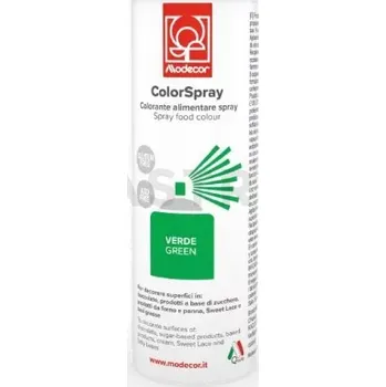 Barva ve spreji Barvivo potravinářské ve spreji, azo-free, zelené 250 ml | MODECOR, 23170