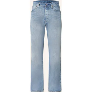 Pánské džíny Levi's® Pánské Straight Leg Džíny 501, 18 light indigo - worn...
