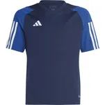 Juniorský fotbalový dres adidas TIRO 23 JERSEY 140 Tmavě modrá, Modrá, Bílá