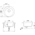 Granitový dřez Kuchyňský dřez single žulový kulatý 142957