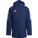 Pánská fotbalová bunda adidas CONDIVO 22 STADIUM PARKA S Modrá, Bílá