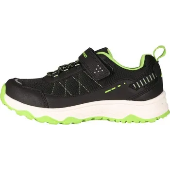 Dětská treková obuv Dětská outdoorová obuv ALPINE PRO MORELO 29 Černá, Bílá, Světle zelená