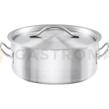 Hrnec Hrnec nízký s poklicí, nerezový, prům. 200 mm, 2.2 l | STALGAST, Basic