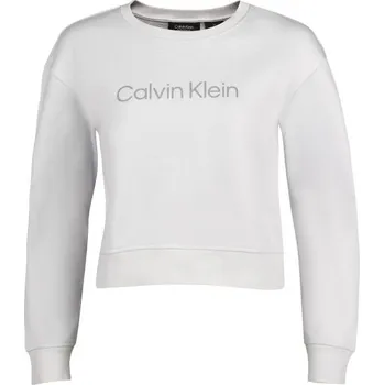 Dámská mikina Dámská mikina Calvin Klein PW PULLOVER L Bílá, Šedá