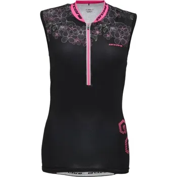 Dámská cyklistická vesta Arcore TRIALINE L Černá, Růžová